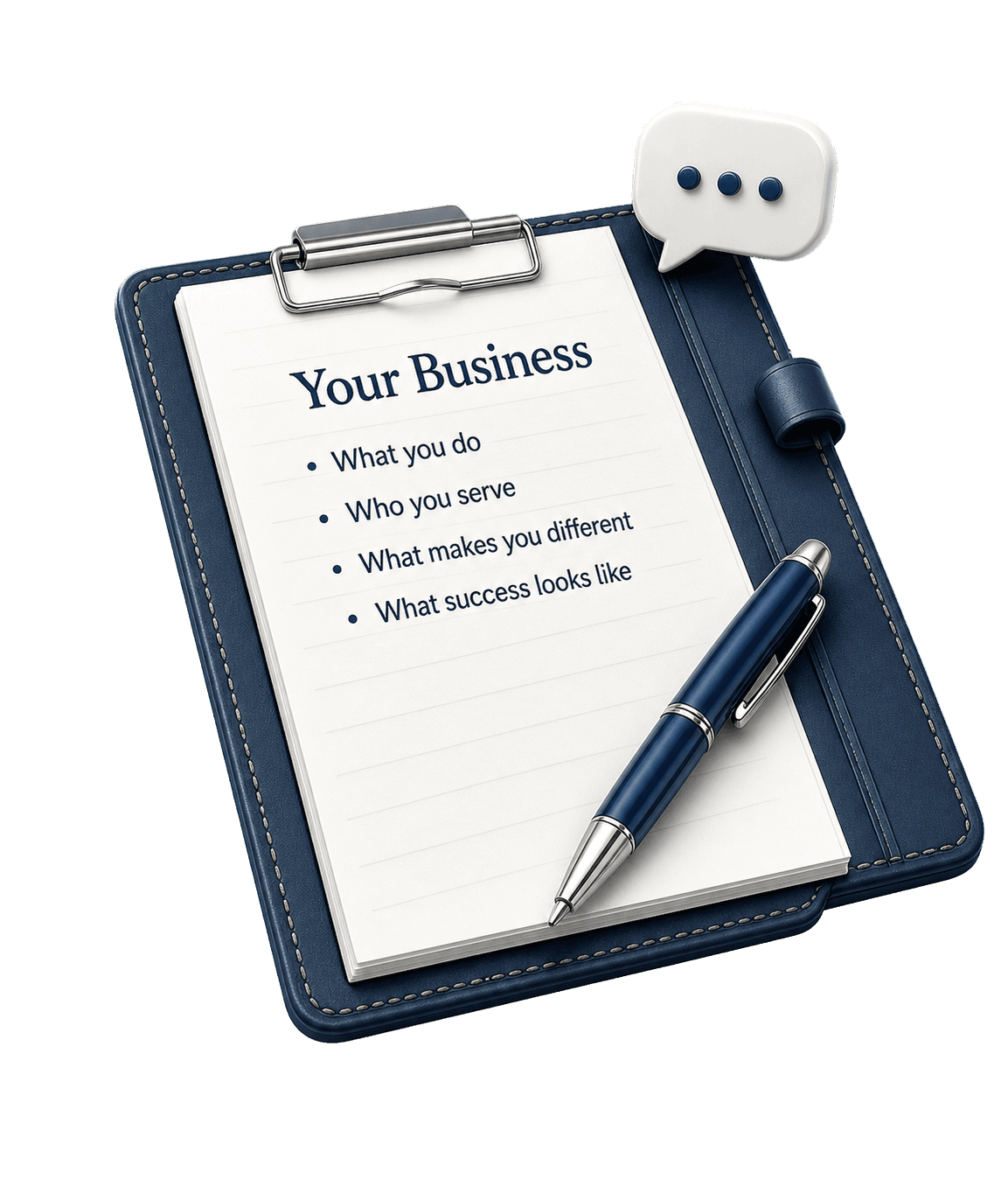 Business discovery clipboard